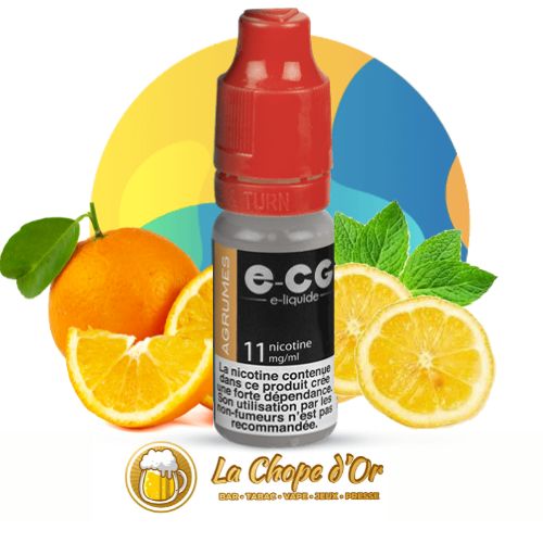 Photo du E-liquide ECG gout agrume pour cigarette électronique