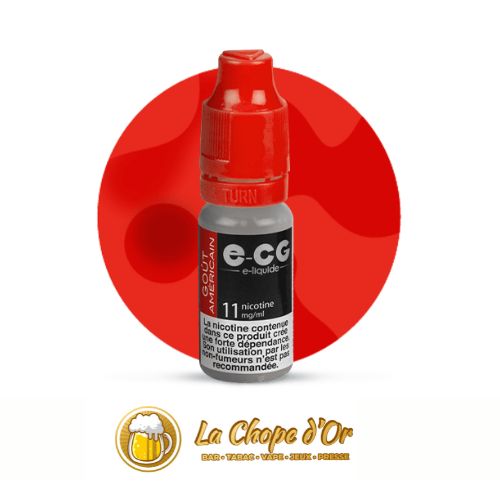 Photo du E-liquide ECG gout américain pour cigarette électronique