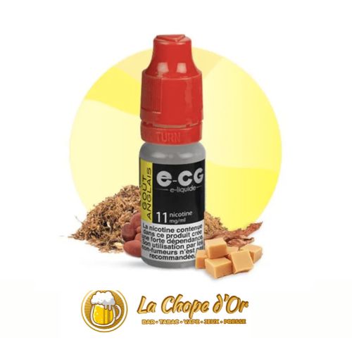 Photo du E-liquide ECG gout anglais pour cigarette électronique