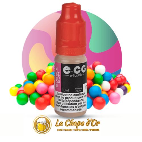 Photo du E-liquide ECG gout Bubble Gum pour cigarette électronique