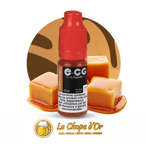 Photo du E-liquide ECG gout caramel pour cigarette électronique