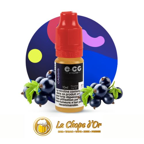 Photo du E-liquide ECG gout cassis pour cigarette électronique