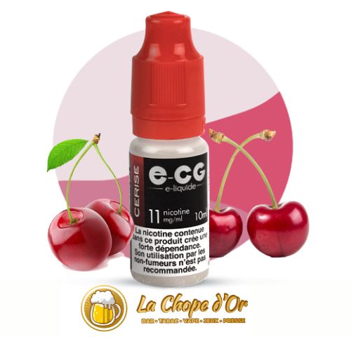 Photo du E-liquide ECG gout cerise pour cigarette électronique