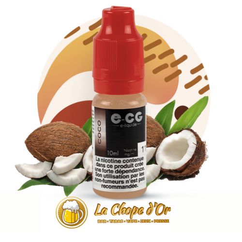 Photo du E-liquide ECG gout coco pour cigarette électronique