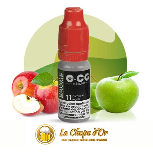 Photo du E-liquide ECG gout double pomme pour cigarette électronique