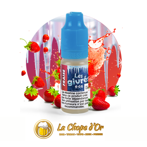 Photo du E-liquide ECG gout fraise givrée pour cigarette électronique