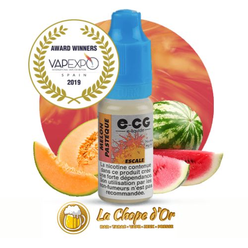 Photo du E-liquide ECG gout melon pastèque pour cigarette électronique