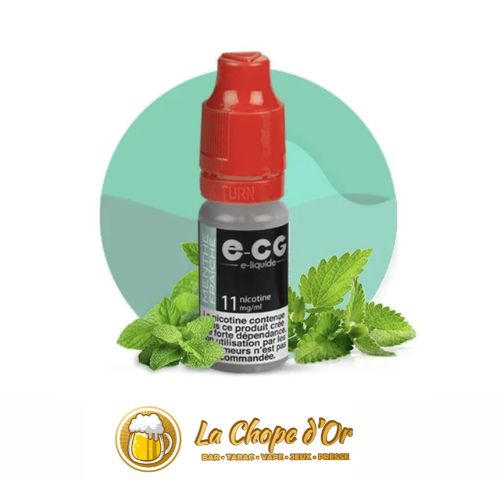 Photo du E-liquide ECG gout menthe fraiche pour cigarette électronique