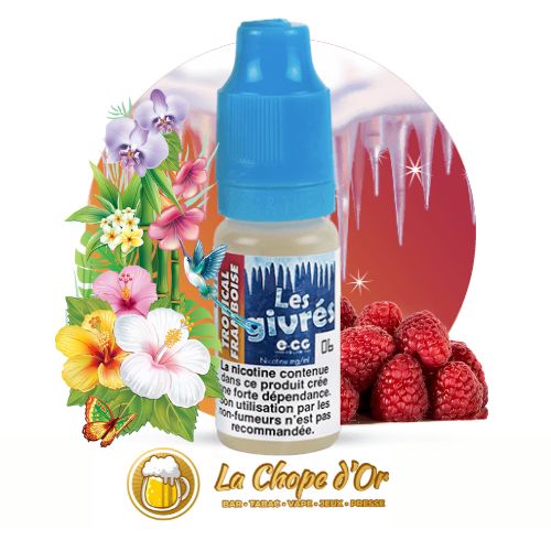 Photo du E-liquide ECG gout tropical framboise pour cigarette électronique