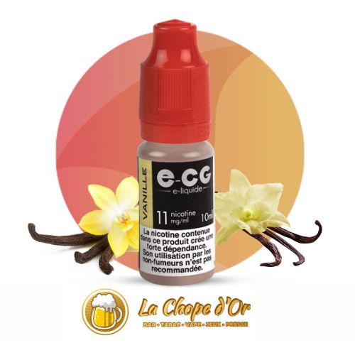 Photo du E-liquide ECG gout vanille pour cigarette électronique