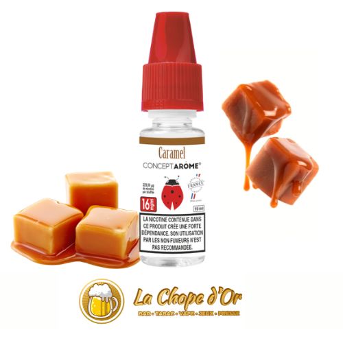 elfbar nachfüll pod läuft aus E-liquide Arome Concept • Goût Caramel – La Chope d'Or