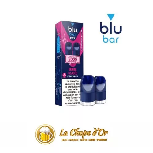 Blu Bar Pod cerise glacée 20 mg – Chope d’Or Arras – click & collect et livraison France